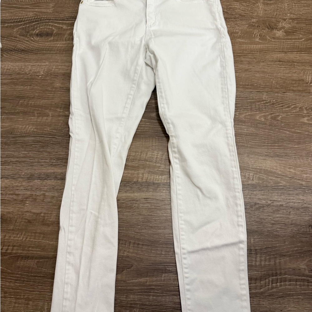 Michael Kors Women's Straight Leg White Jeans